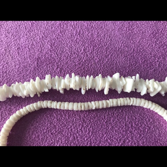 Shell chip necklace and bracelet - Picture 2 of 2
